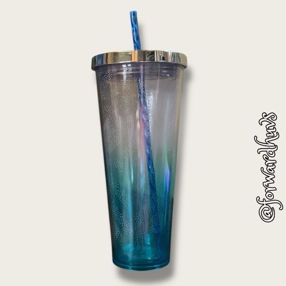 Starbucks Blue Chevron Ombre Venti Tumbler – 24 Ounce - Picture 2 of 7